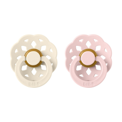 BIBS Boheme cumlky z prrodnho kauuku 2ks - vekos 1 Ivory/Blossom