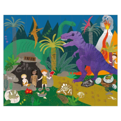 Floss&Rock Pohybliv puzzle 50ks Dinosaurus